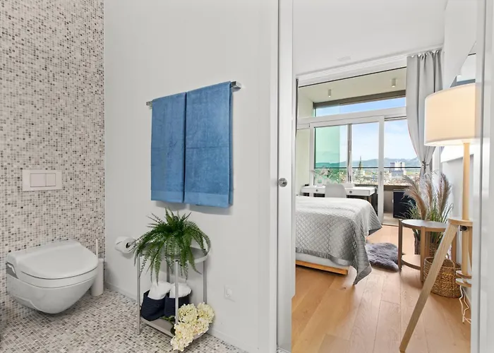 דירה Btqluxurypenthousetopviewac *